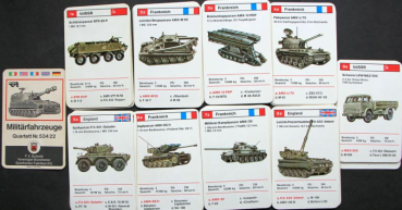 Schmid Spiele "Militaerfahrzeuge" 1970 Cardgame (10500)